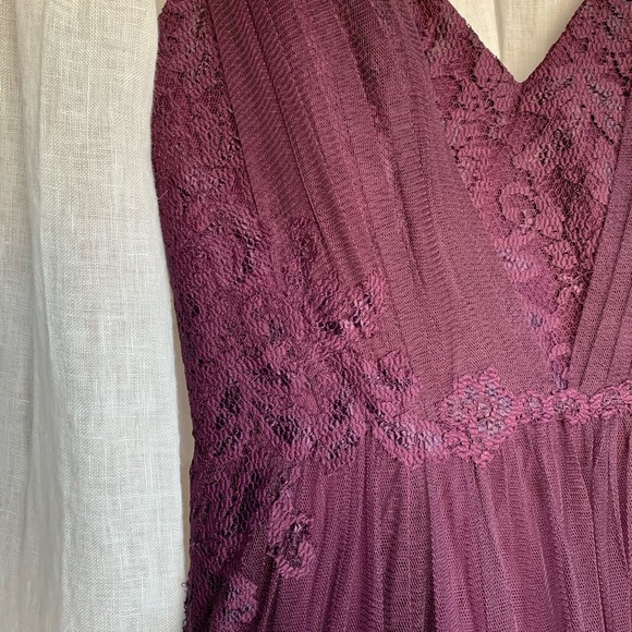 Watters Harlynn Bridesmaid Dress, Eggplant/Purple - Picture 4 of 7